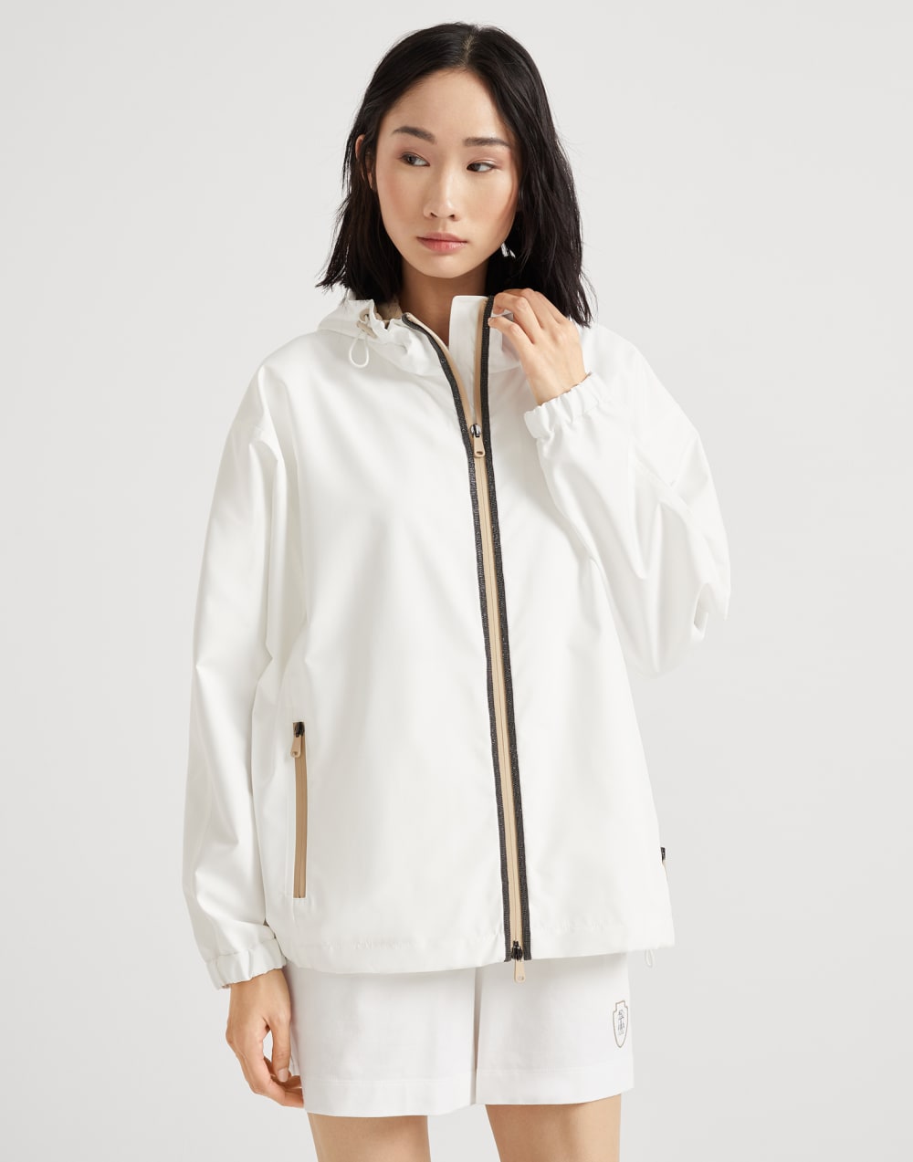 Nylon outerwear White Woman - Brunello Cucinelli