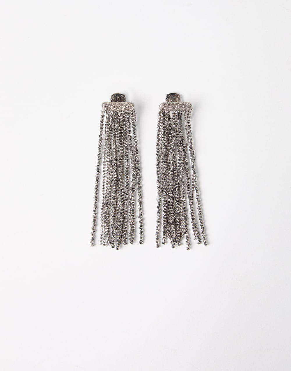 Vetro and Silver earrings Silver Woman - Brunello Cucinelli