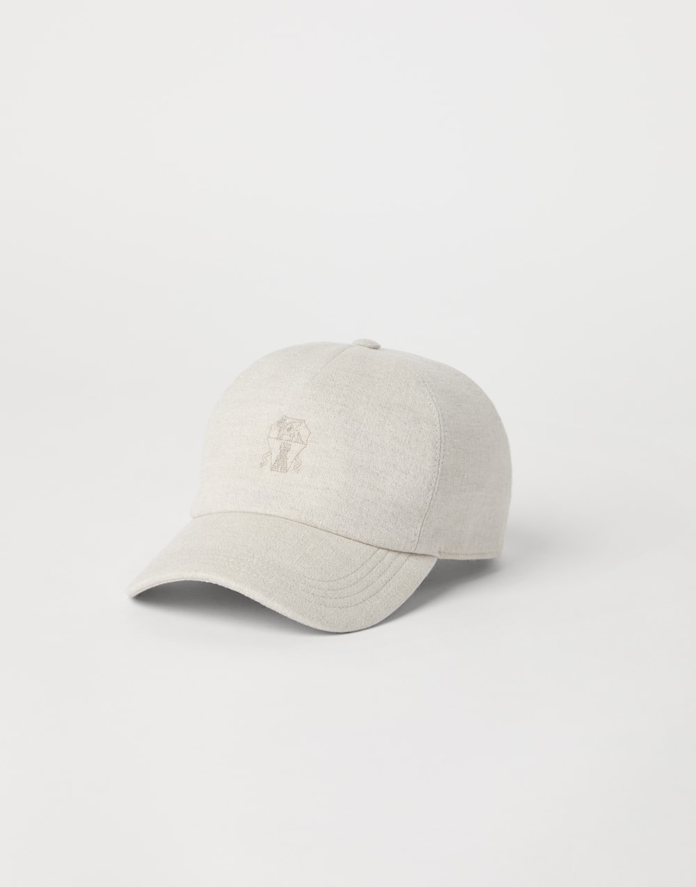 徽标装饰篮球帽 浅米色 女款 - Brunello Cucinelli