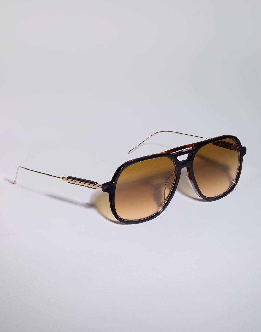 Occhiale da sole placcato oro 18k Nero Occhiali - Brunello Cucinelli