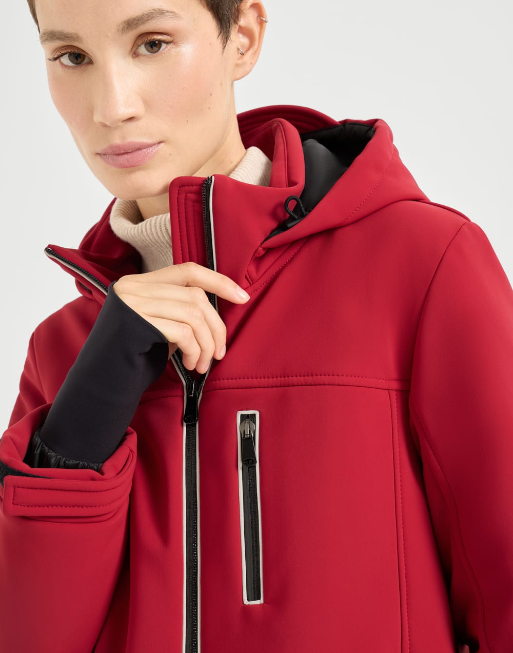 Mountain outerwear jacket Red Woman - Brunello Cucinelli