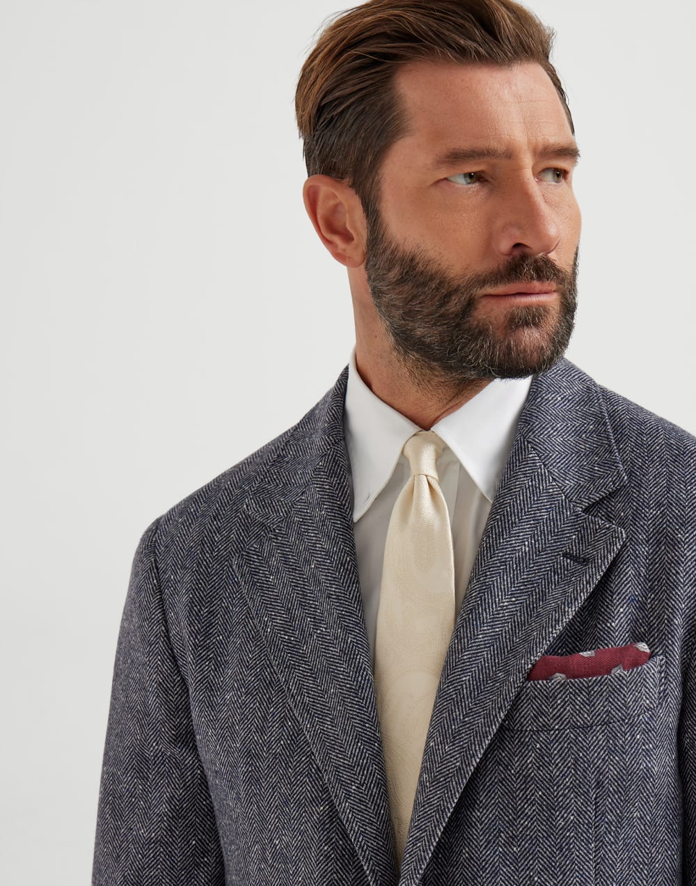 Silk tie with pattern Panama Man - Brunello Cucinelli