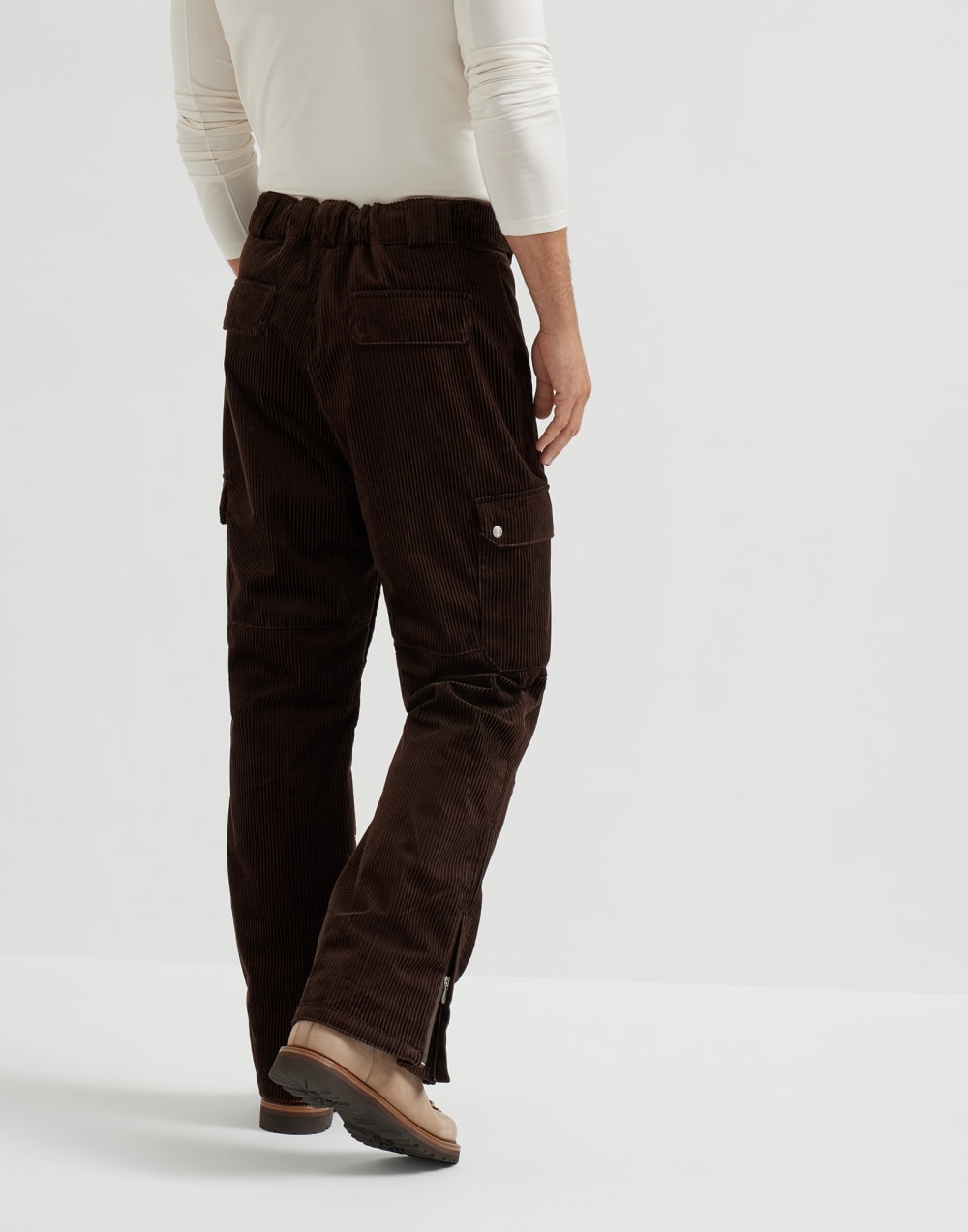 Mountain trousers with padding Brown Man - Brunello Cucinelli