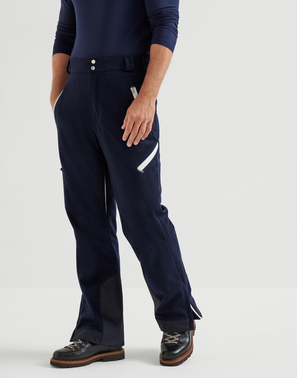 Mountain trousers with padding Blue Man - Brunello Cucinelli