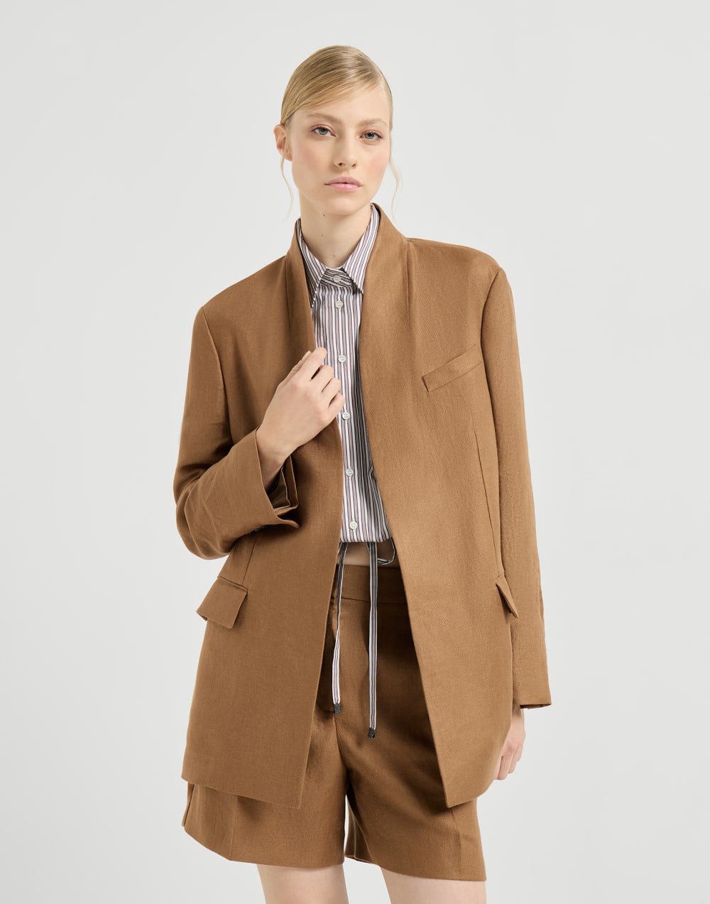 Diagonal blazer Mou Woman - Brunello Cucinelli