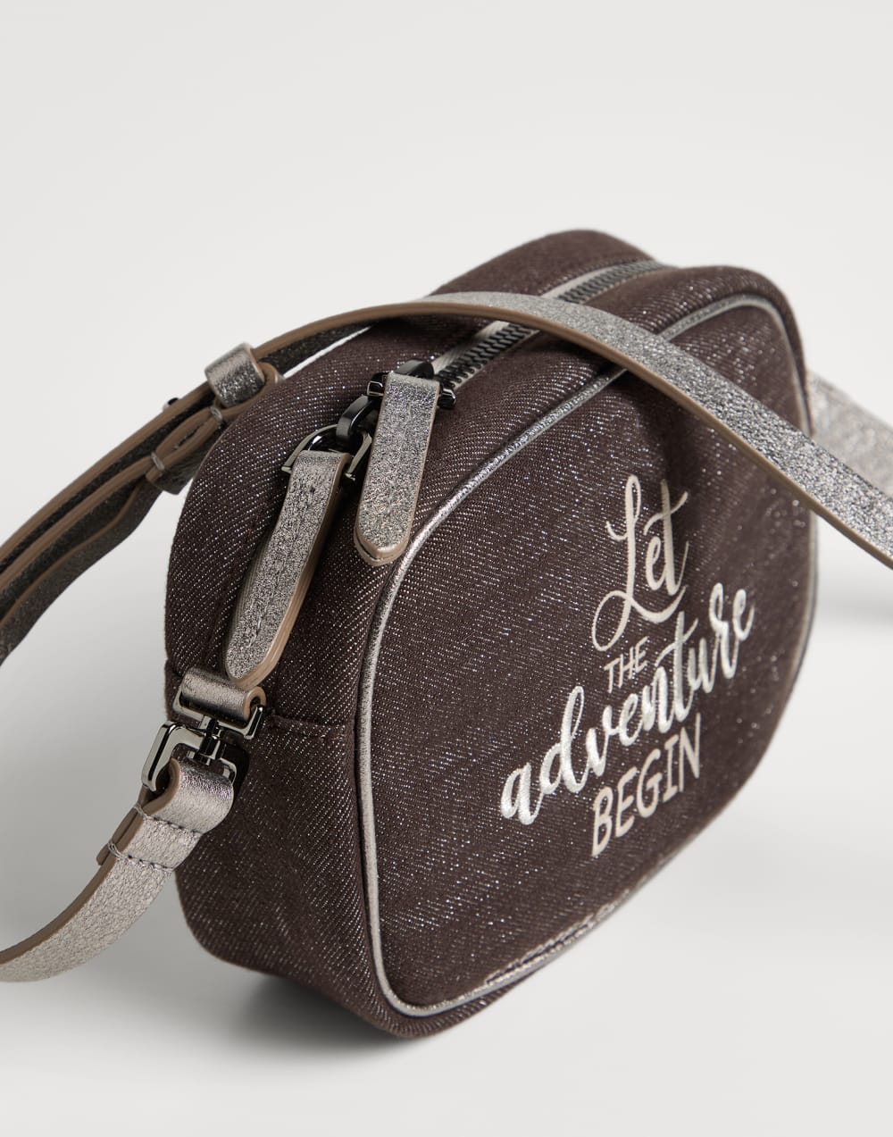 Sparkling denim bag Brown Girls - Brunello Cucinelli