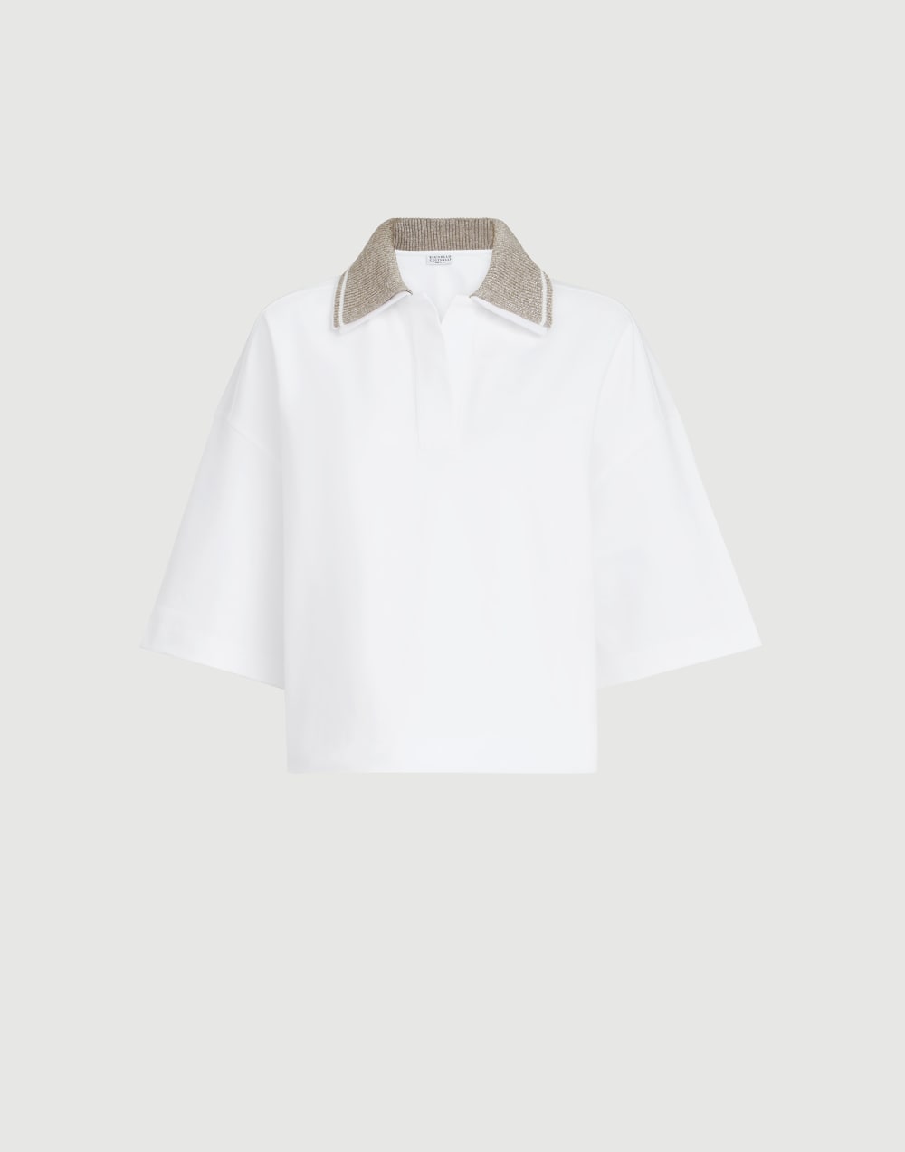 Couture interlock polo shirt White Woman - Brunello Cucinelli