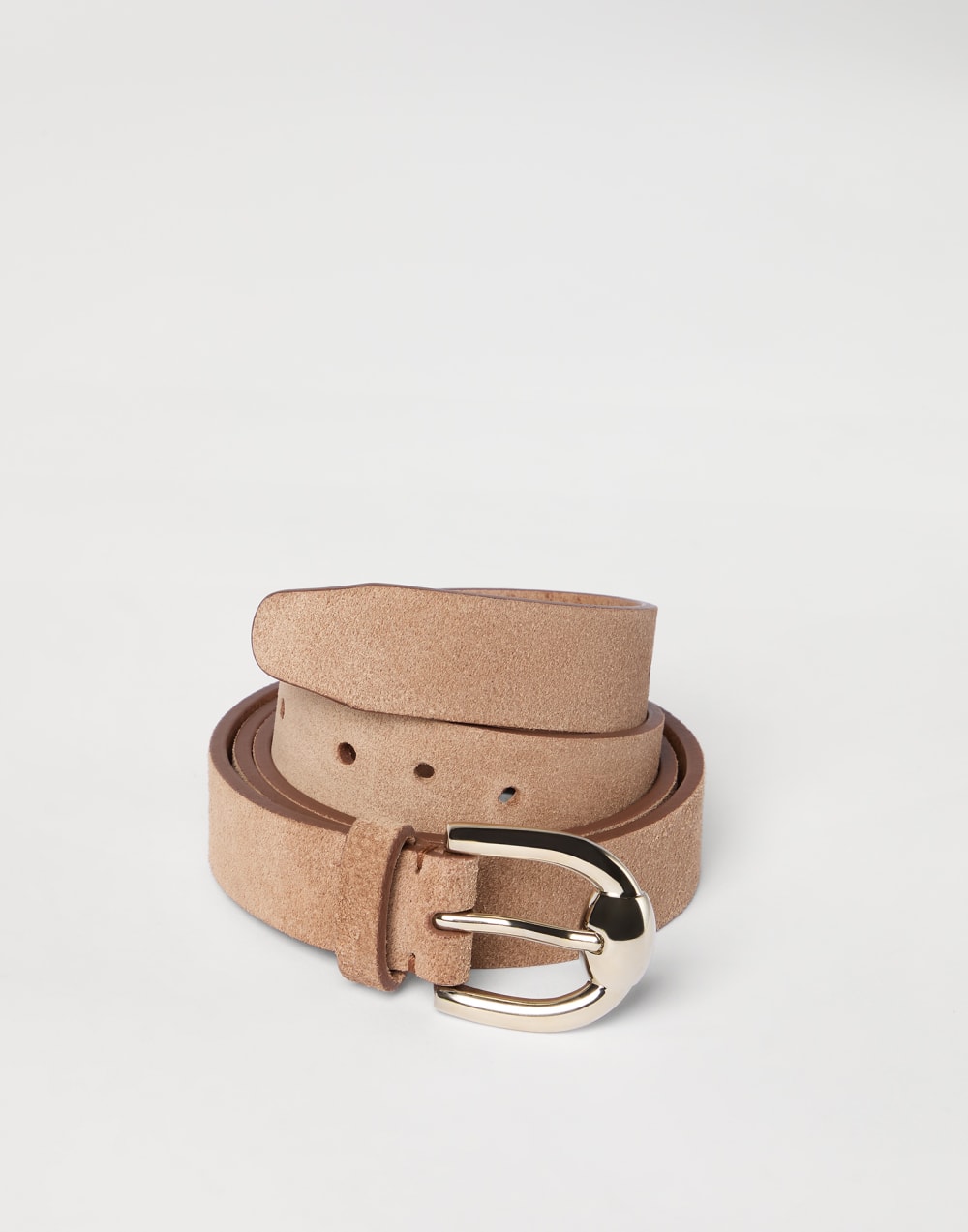 Reversed leather belt Tobacco Man - Brunello Cucinelli