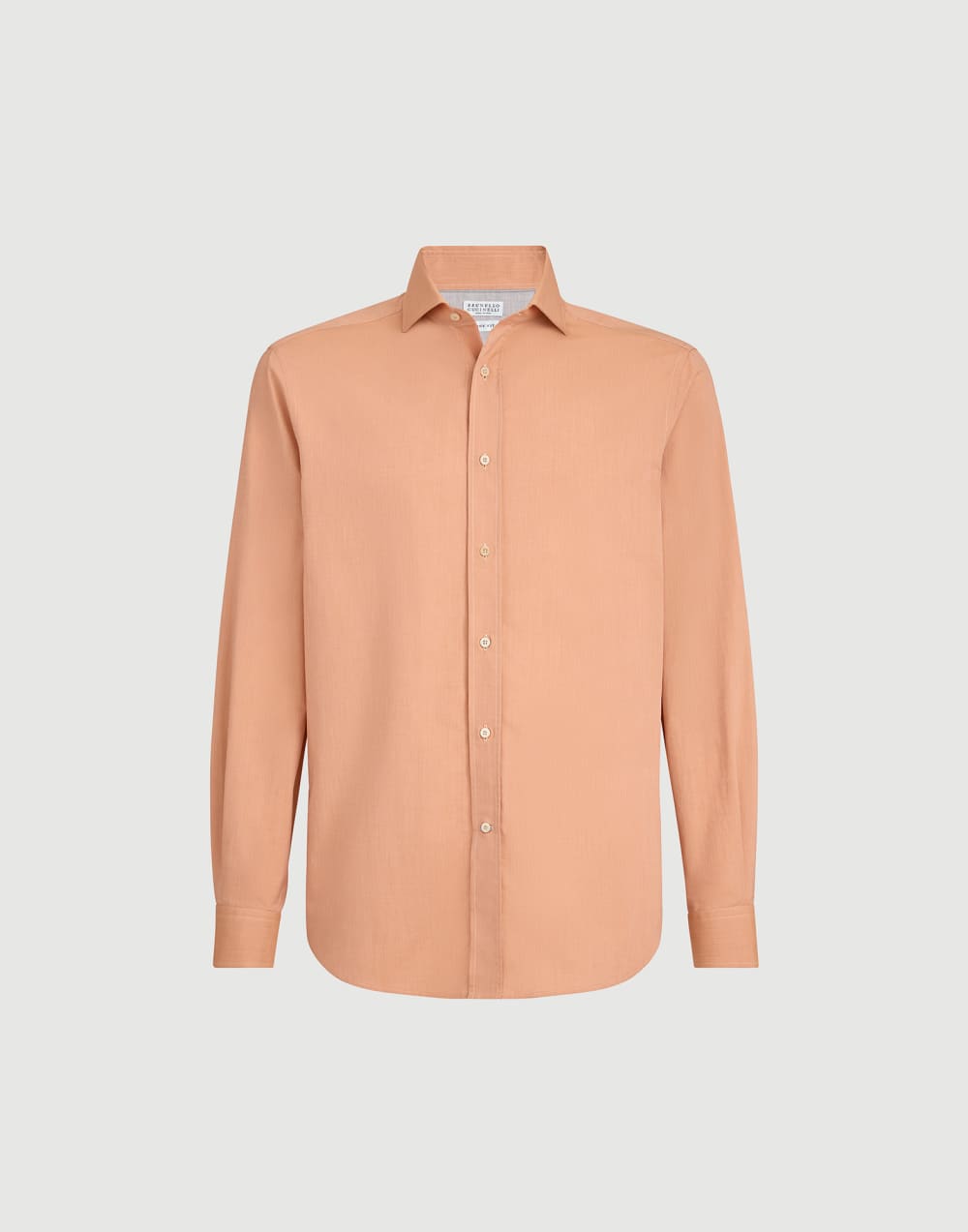 Poplin shirt Apricot Man - Brunello Cucinelli