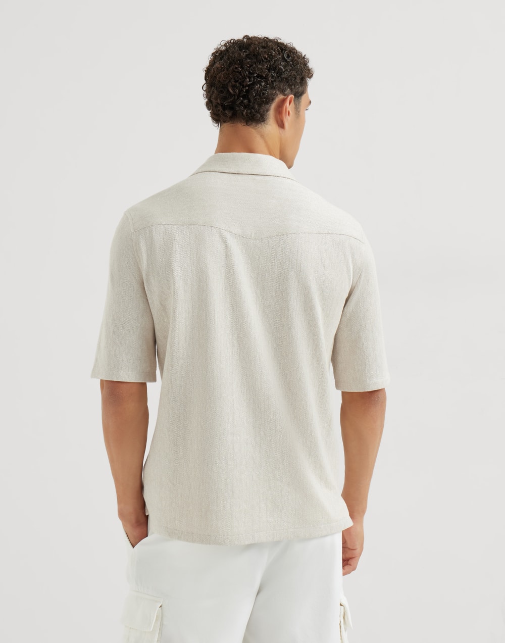 Camisa manga corta Panamá Hombre - Brunello Cucinelli