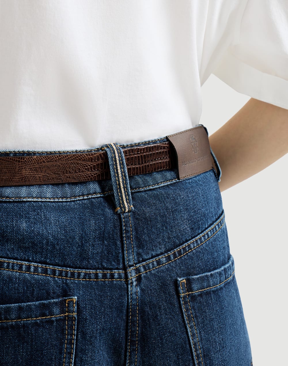 Wide trousers Dark Denim Woman - Brunello Cucinelli