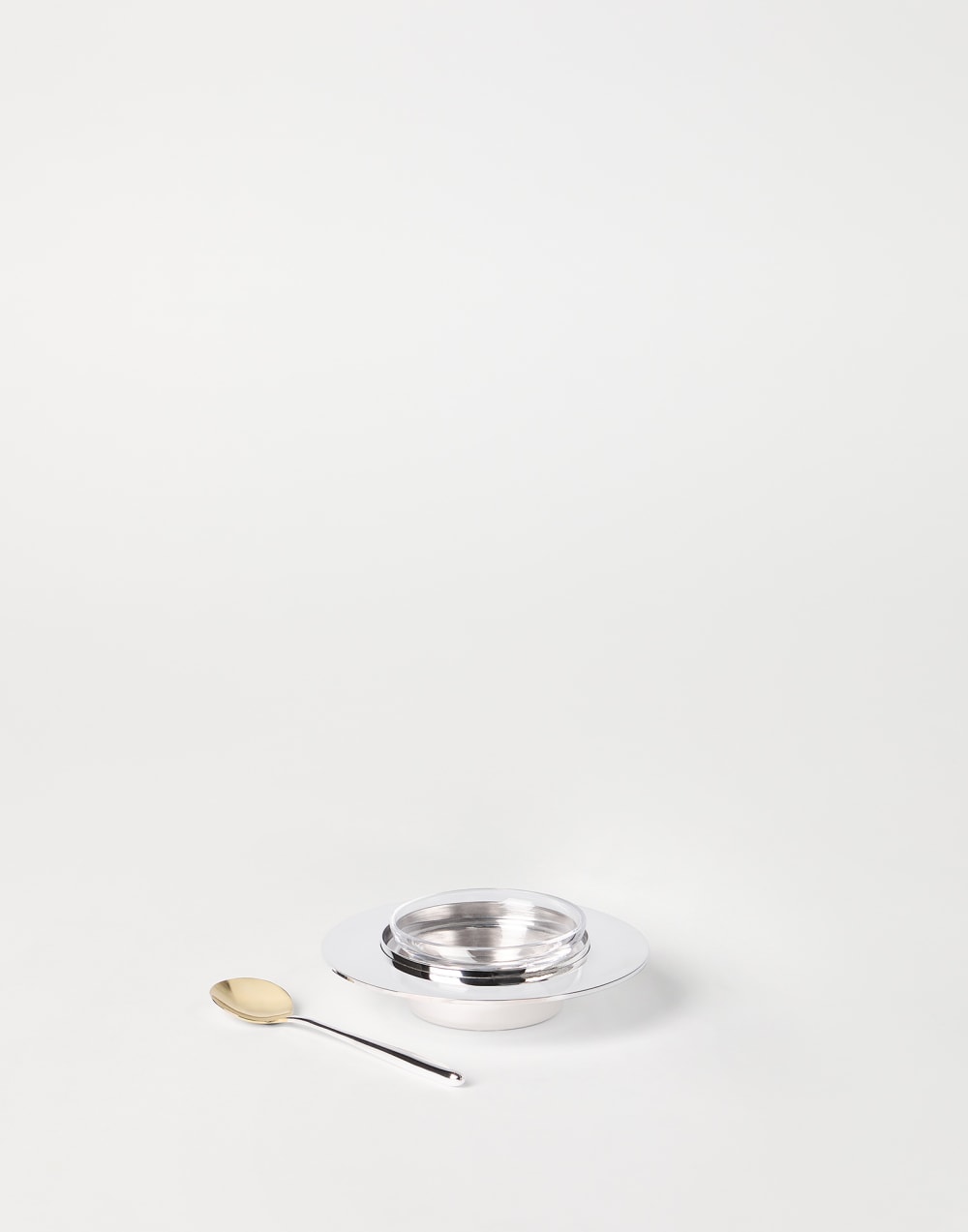 Silver-plated caviar set Grey Lifestyle - Brunello Cucinelli