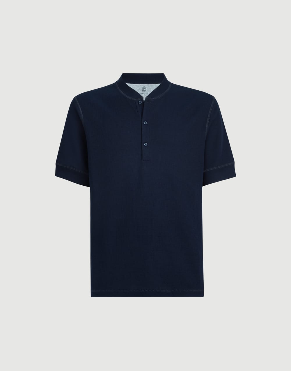 棉质汗布 T 恤 钴蓝 男款 - Brunello Cucinelli