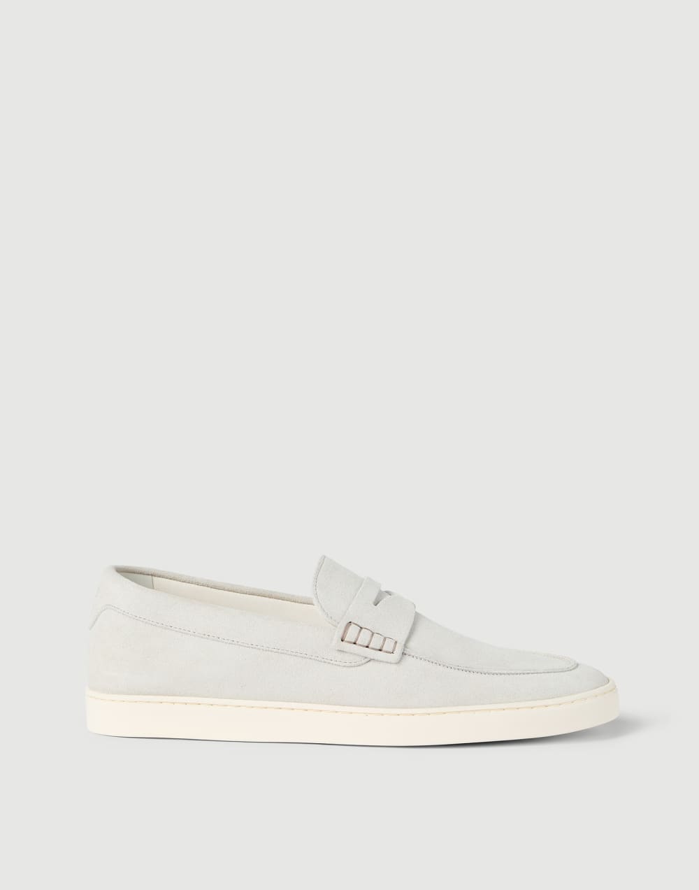 Zapatillas estilo mocasines Marfil Hombre - Brunello Cucinelli