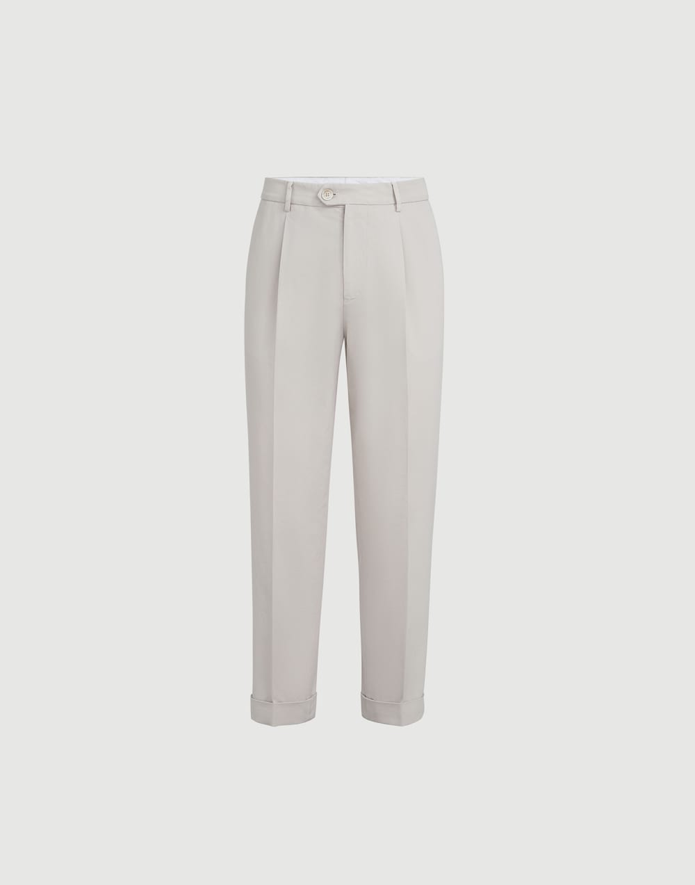 Gabardine garment dyed trousers Panama Man - Brunello Cucinelli