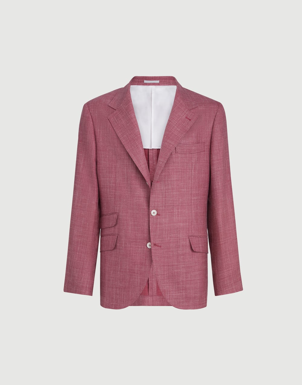 席纹呢夹克 珊瑚 男款 - Brunello Cucinelli