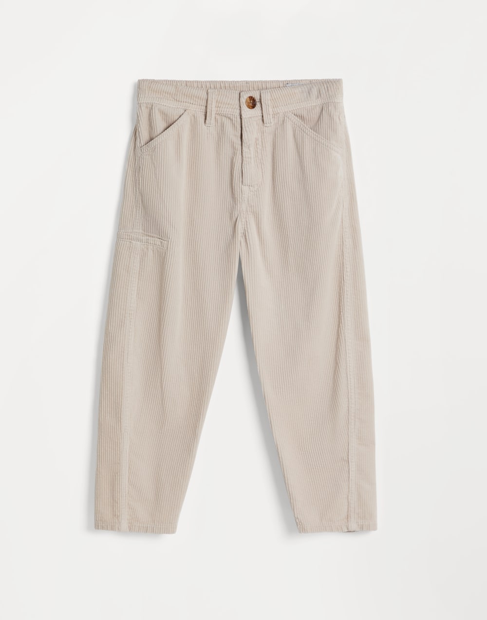 Ergonomic-Hose aus Cordsamt Hellgrau Jungen - Brunello Cucinelli