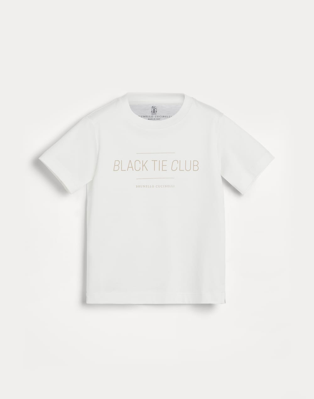 印花T恤衫 巴拿马色 男童 - Brunello Cucinelli