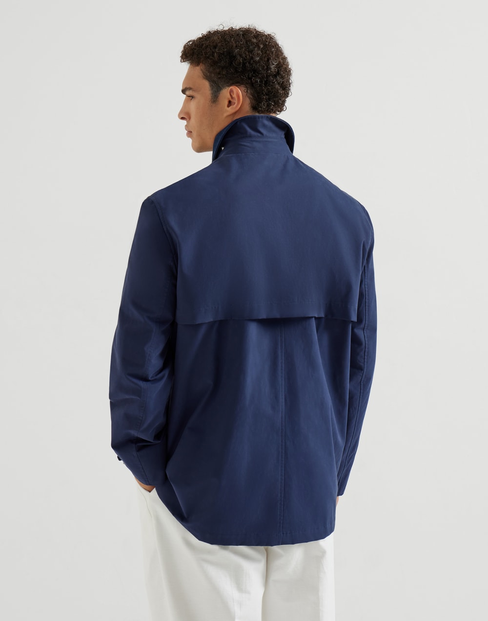 Water-resistant outerwear Blue Man - Brunello Cucinelli