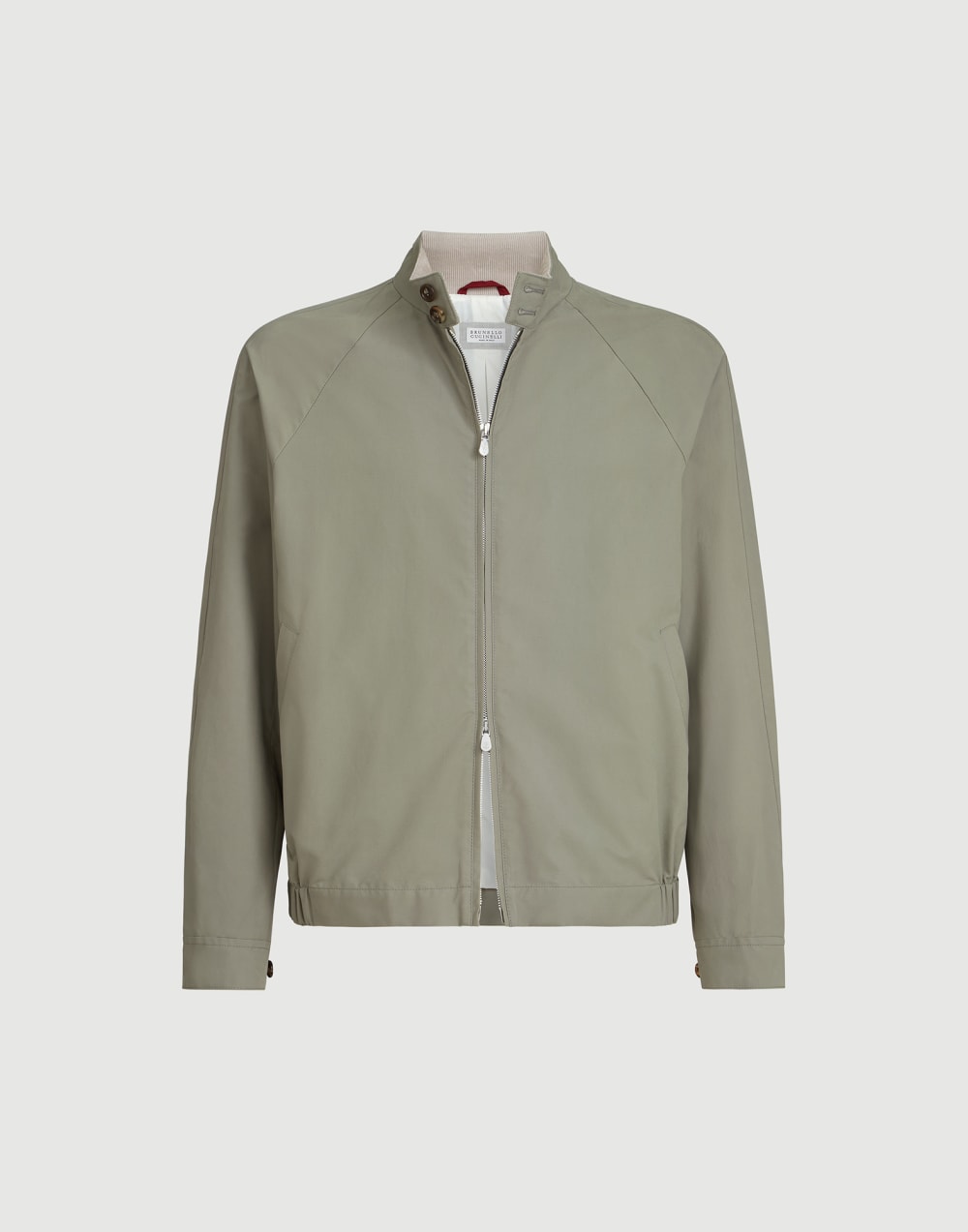 华达呢短夹克 卡其 男款 - Brunello Cucinelli