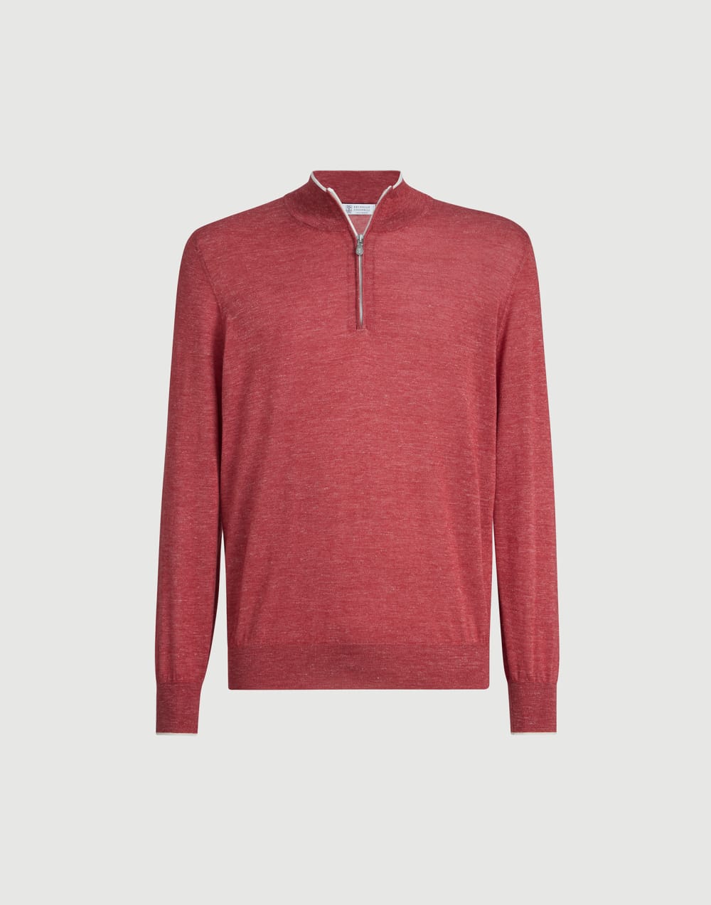Jersey con cremallera Fresa Hombre - Brunello Cucinelli