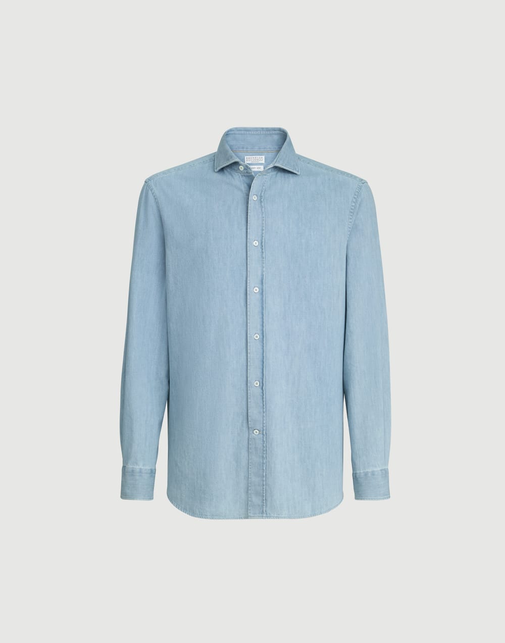 Lightweight denim shirt Light Blue Denim Man - Brunello Cucinelli