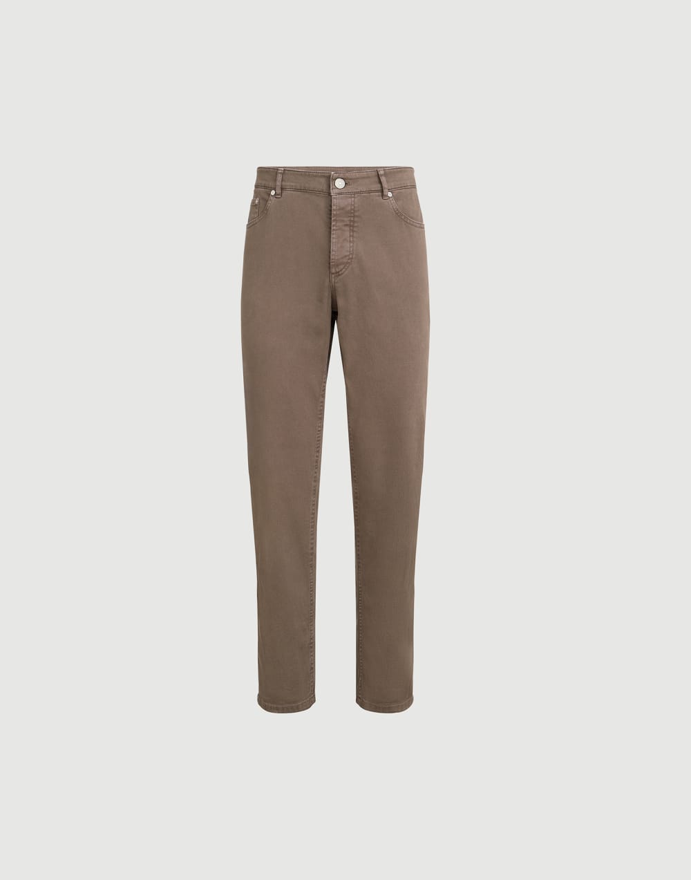 Lightweight denim trousers Hazelnut Man - Brunello Cucinelli