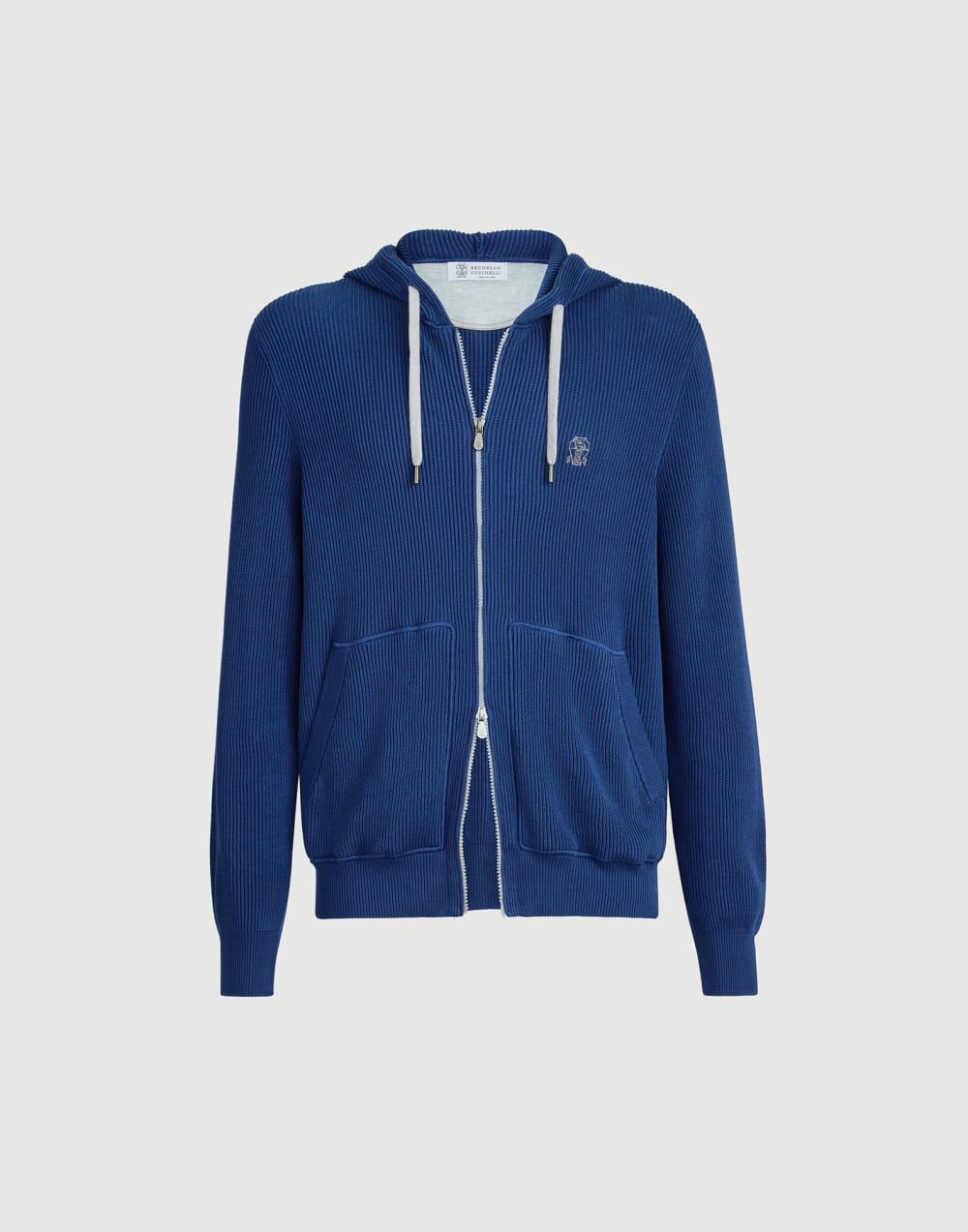 Knit top Avio Blue Man - Brunello Cucinelli