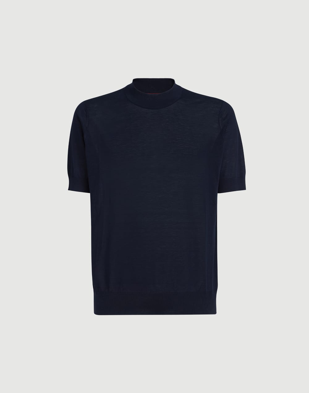 Knit T-shirt Navy Blue Man - Brunello Cucinelli
