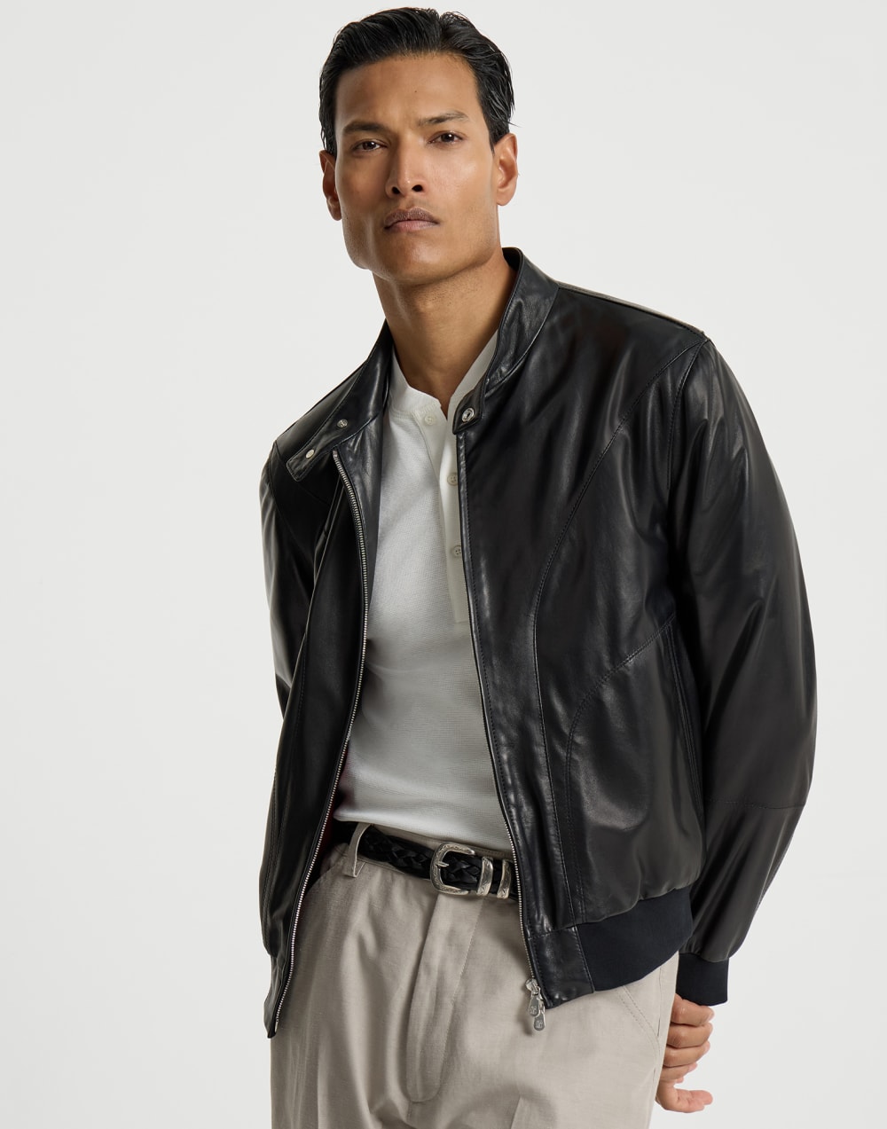 Nappa leather jacket Black Man - Brunello Cucinelli