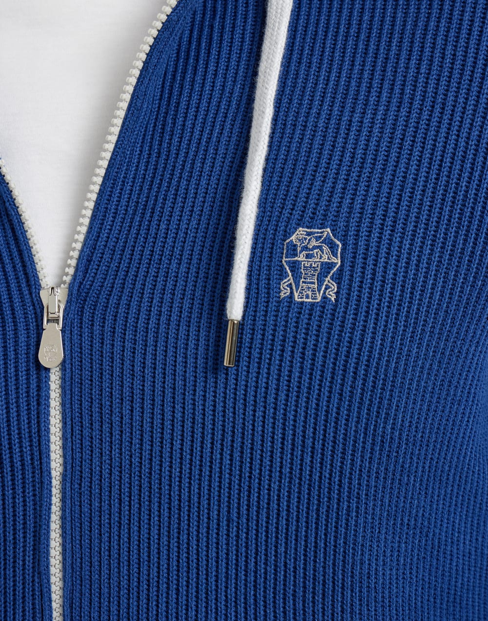 Stricktop Fliegerblau Herren - Brunello Cucinelli