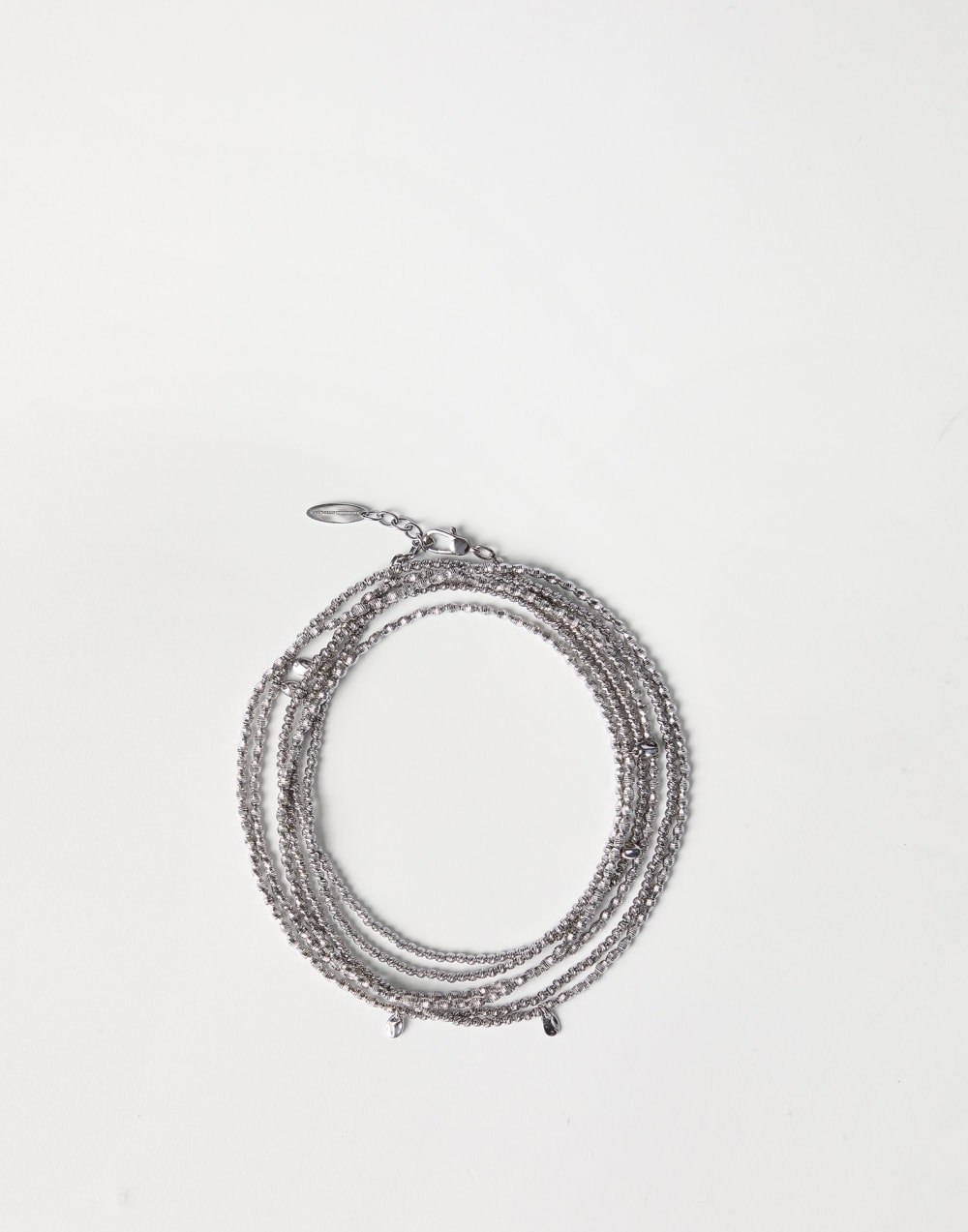 Hematite and Sterling Silver bracelet Silver Woman - Brunello Cucinelli