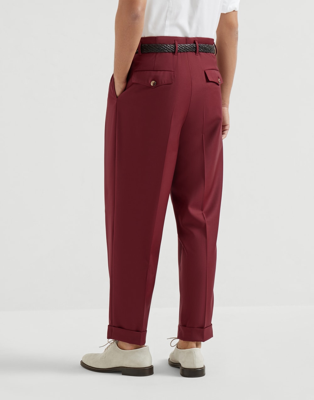 Virgin wool trousers Cherry Man - Brunello Cucinelli
