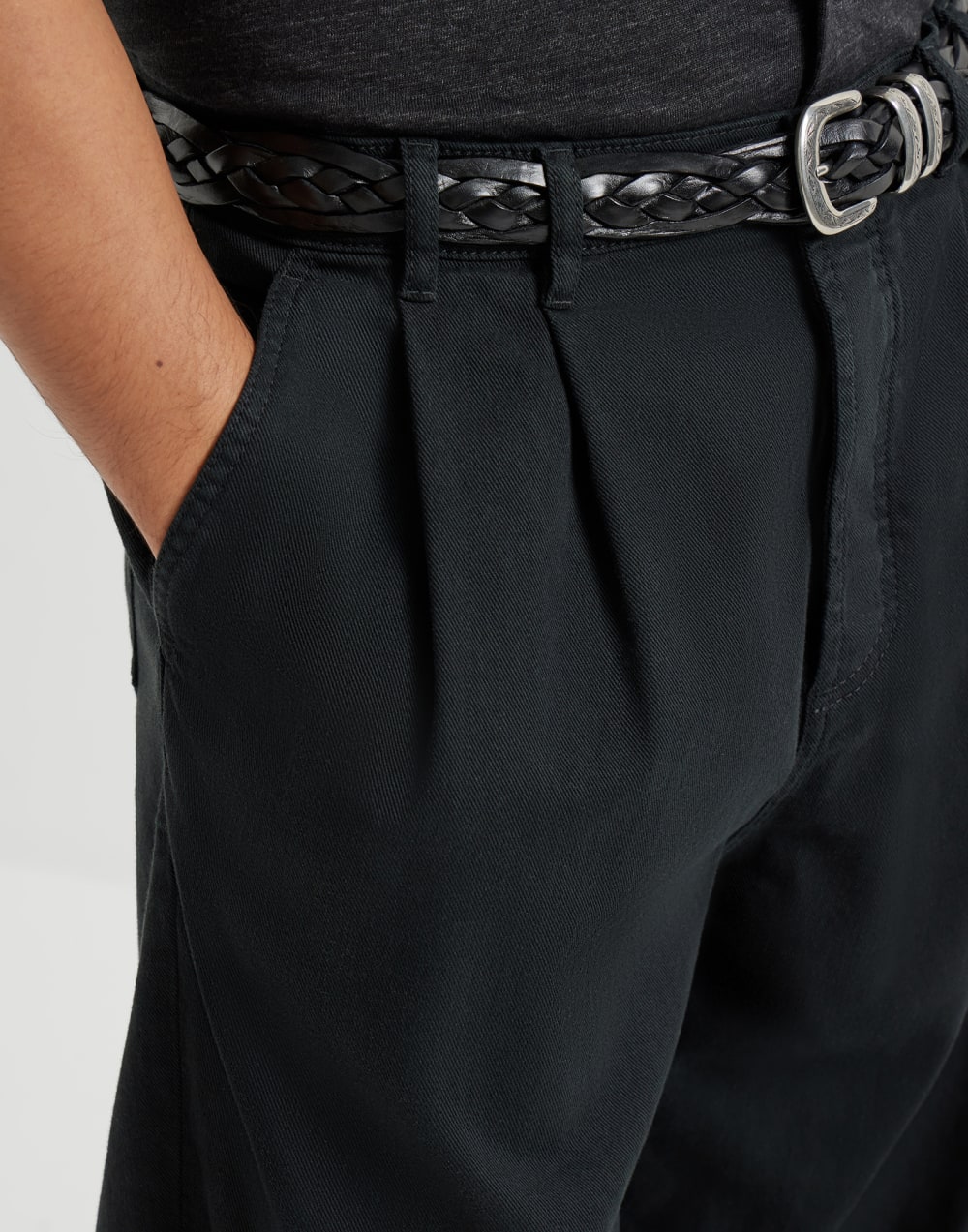 Lightweight denim trousers Black Man - Brunello Cucinelli