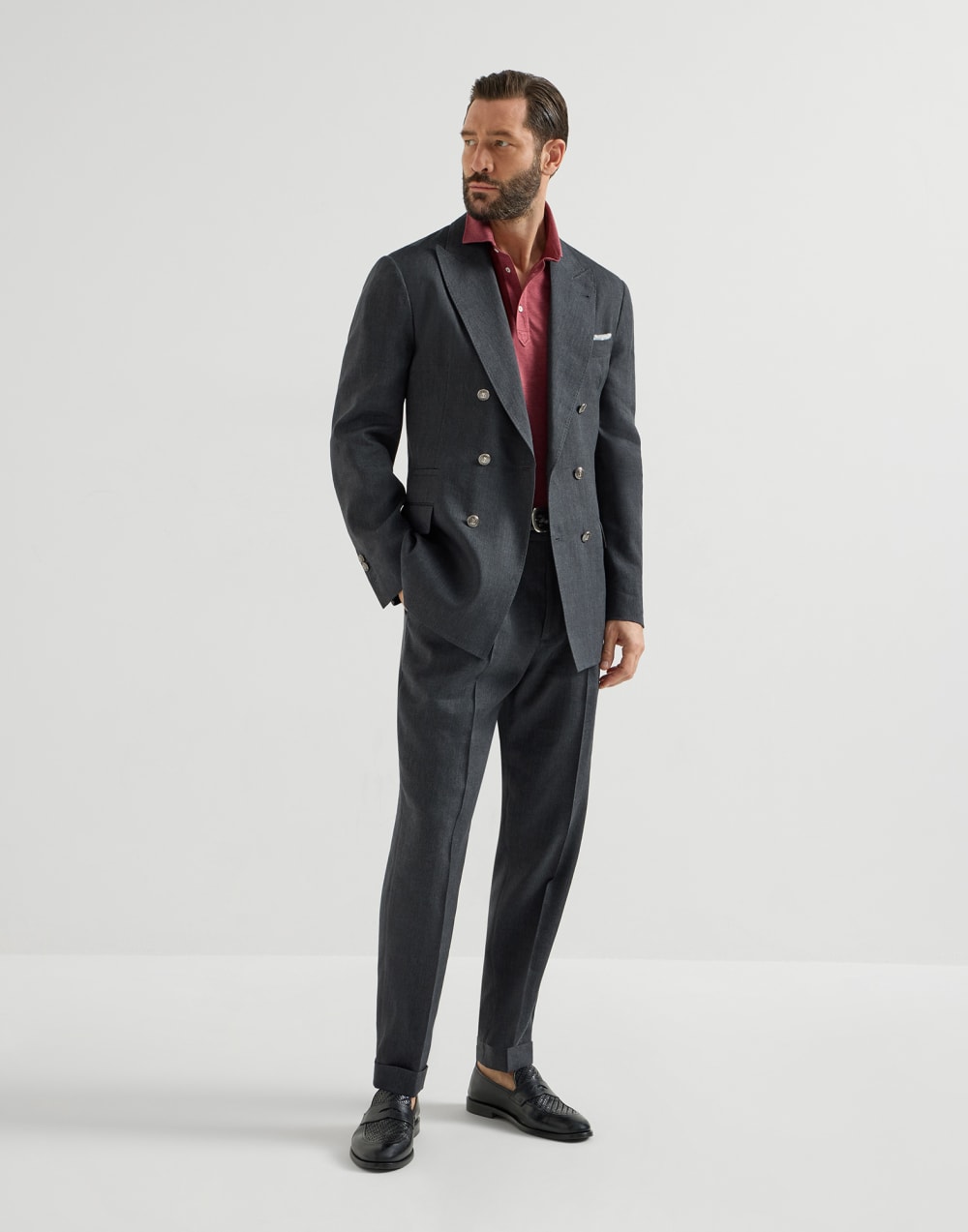 Jersey polo shirt Coral Man - Brunello Cucinelli