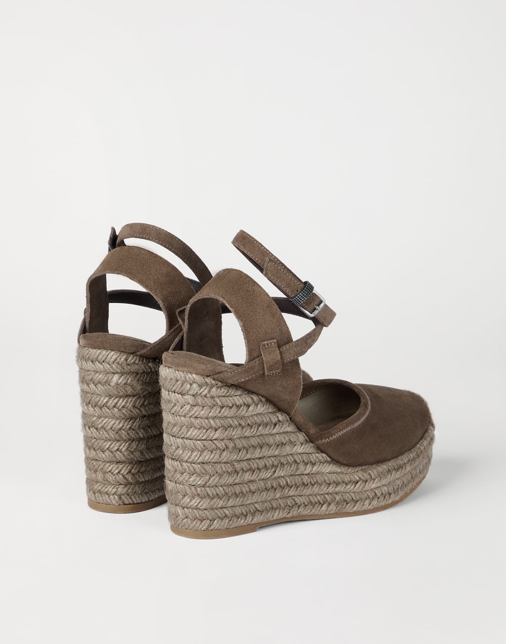 Espadrilles en daim Marron Femme - Brunello Cucinelli