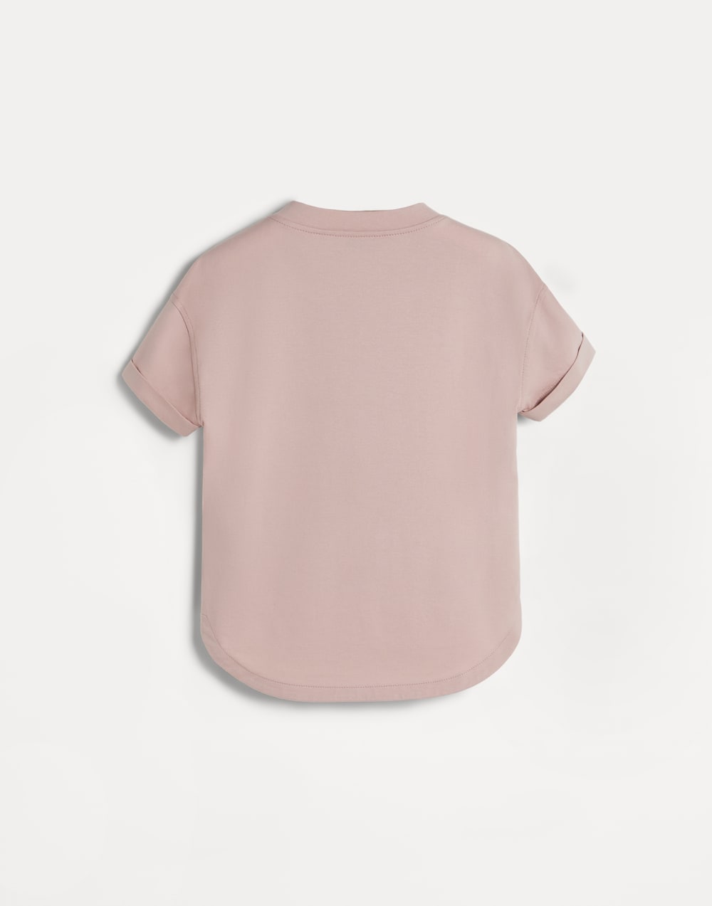 Camiseta en punto de algodón con estampado Rosa Claro Niña - Brunello Cucinelli