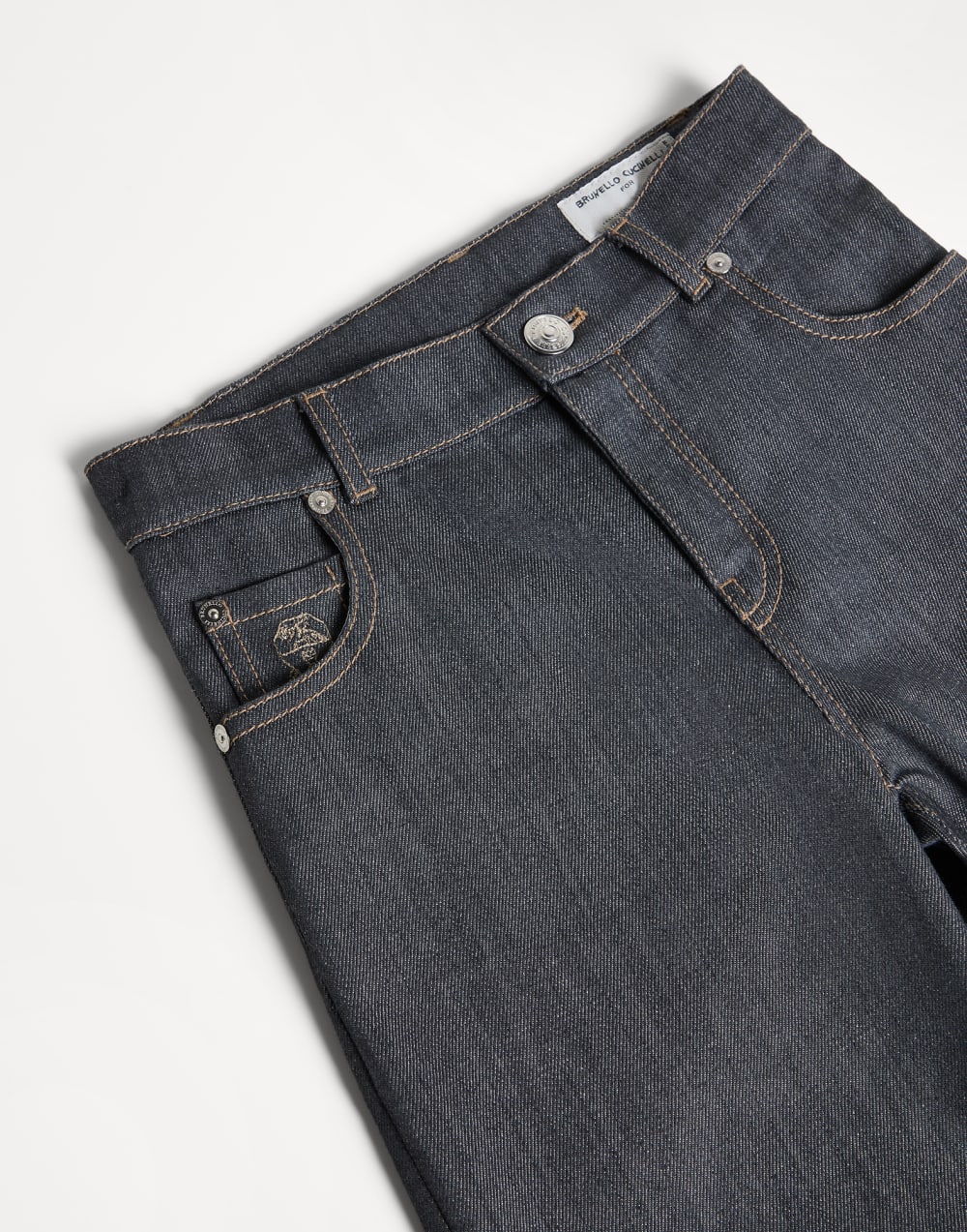 Baggy five-pocket trousers Medium Grey Boys - Brunello Cucinelli