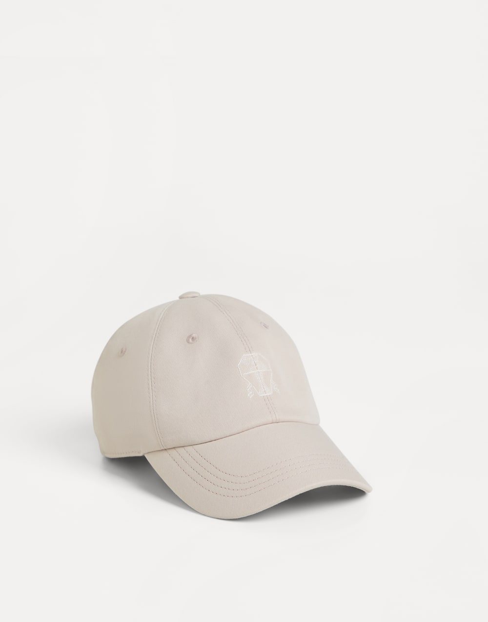Gorra de béisbol en gabardina Beige Claro Niño - Brunello Cucinelli