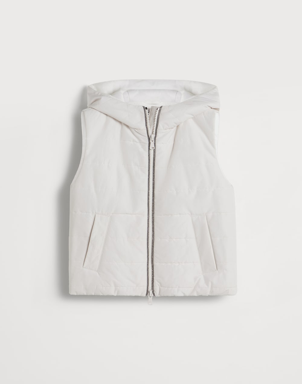 Vest with Thermore® padding Milk Girls - Brunello Cucinelli