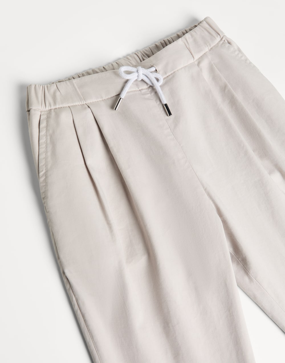 成衣染色华达呢长裤 浅灰 男童 - Brunello Cucinelli