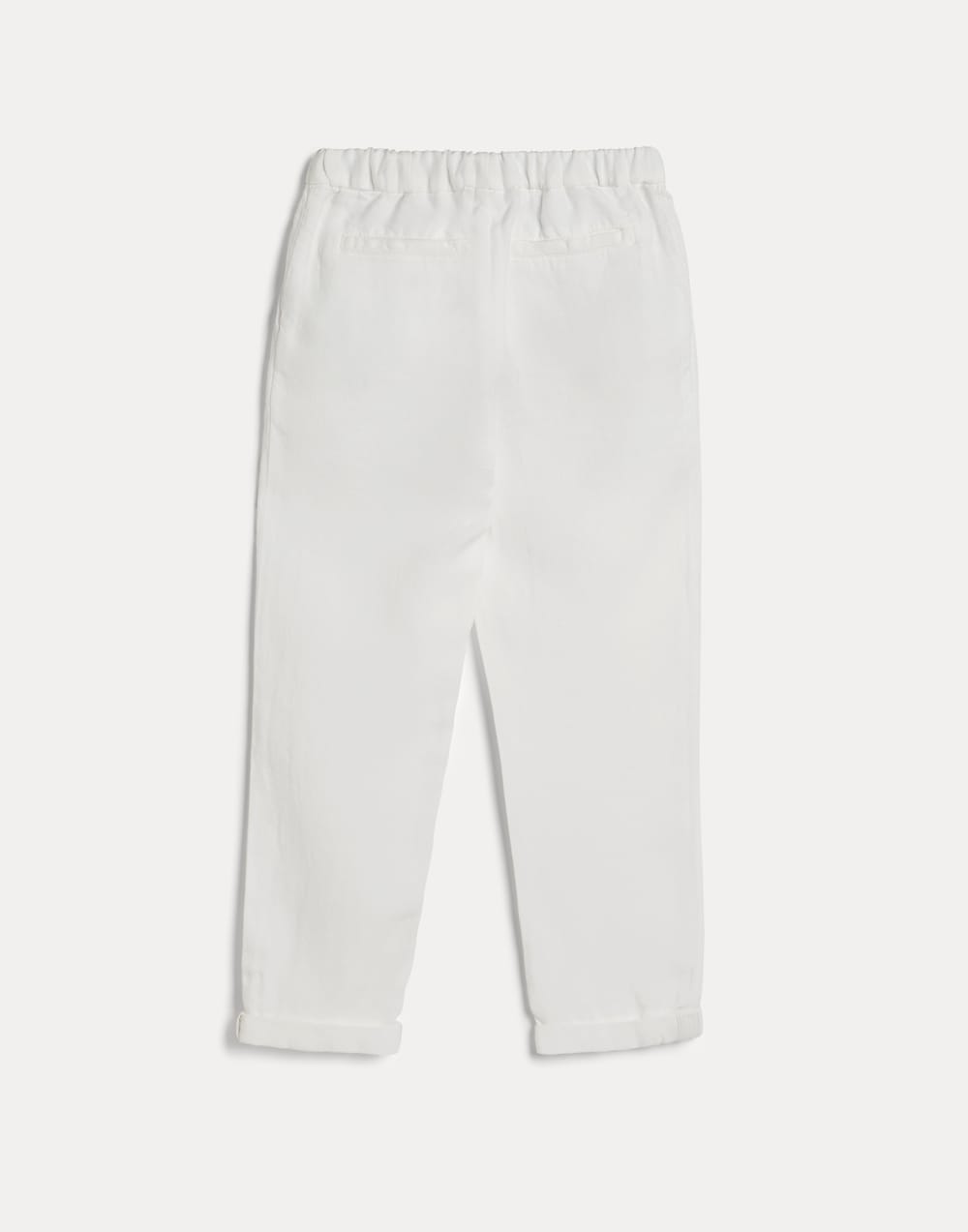 Pantalón en gabardina pinzas dobles Blanco Niño - Brunello Cucinelli