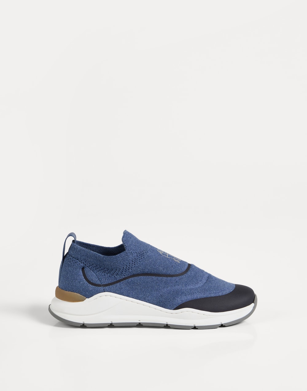 Кроссовки-слипоны из трикотажа Деним Мальчики - Brunello Cucinelli