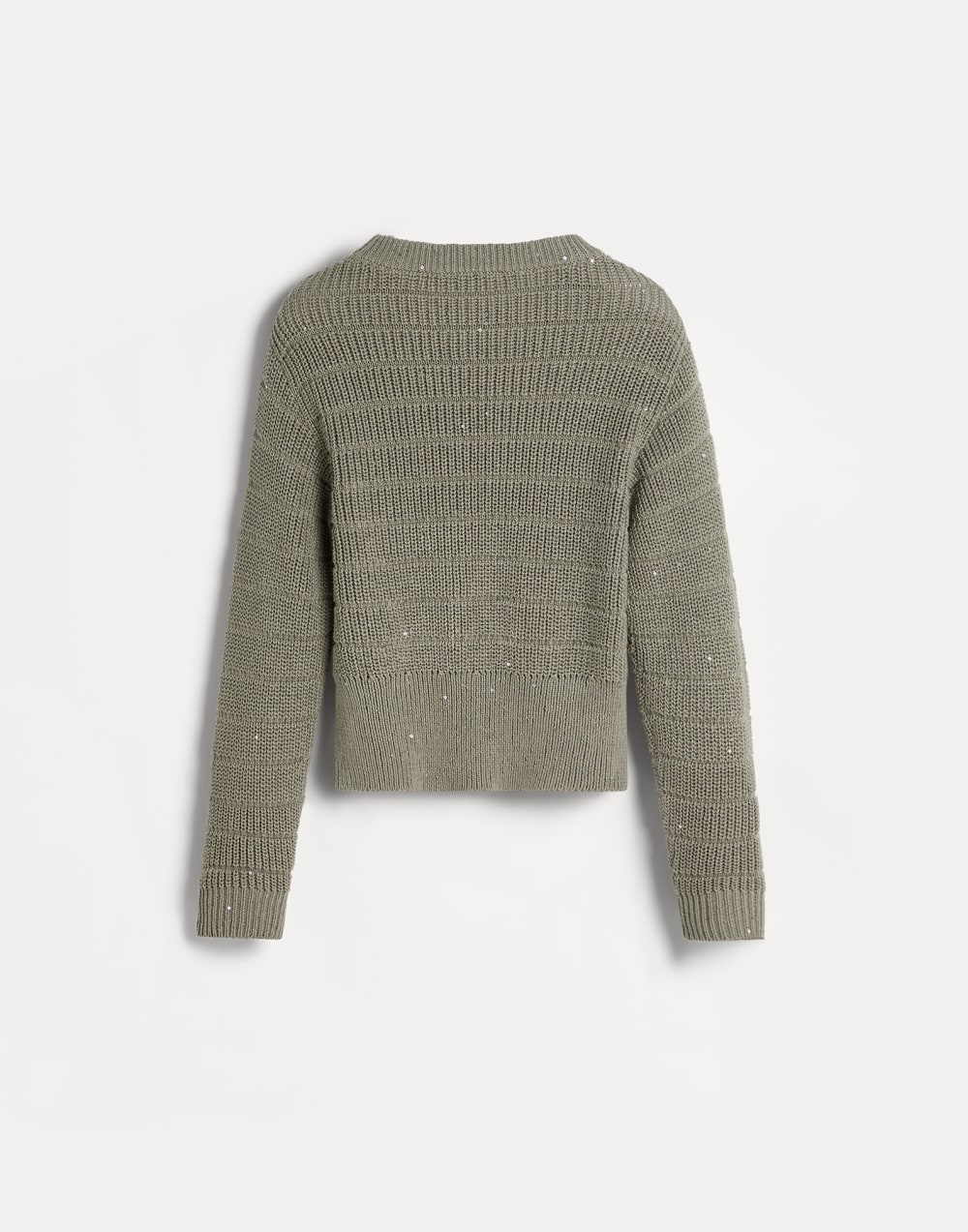 Cotton textured sweater Sage Girls - Brunello Cucinelli