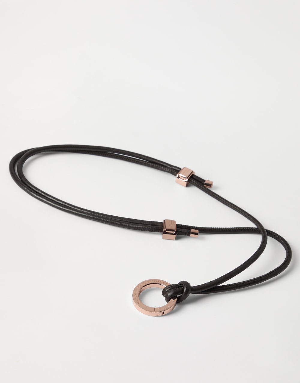 镶珠装饰眼镜绳 棕色 女款 - Brunello Cucinelli