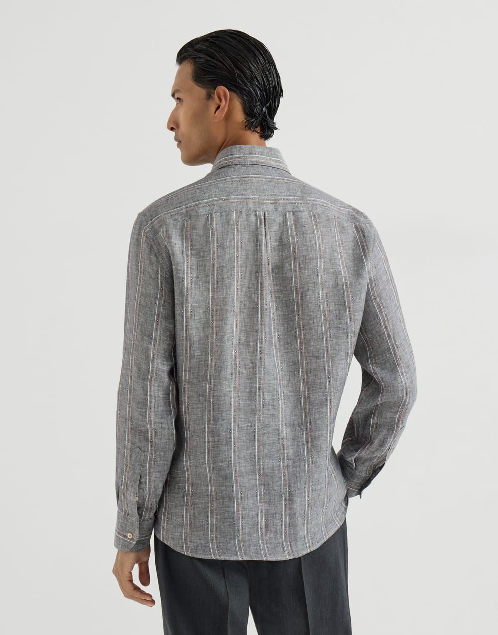 ブレストポケット付き シャツ グレー メンズ - Brunello Cucinelli