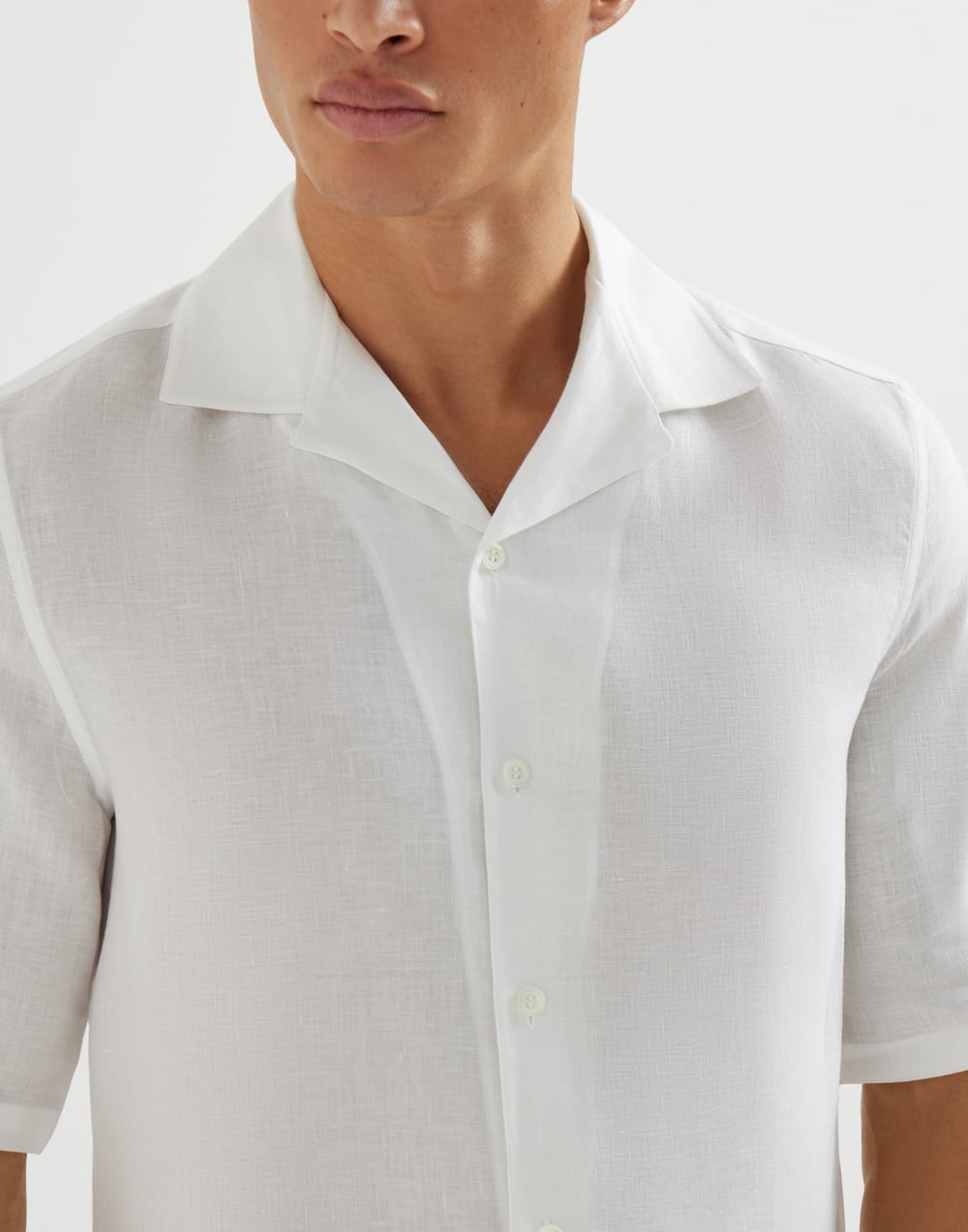 Short sleeve shirt White Man - Brunello Cucinelli