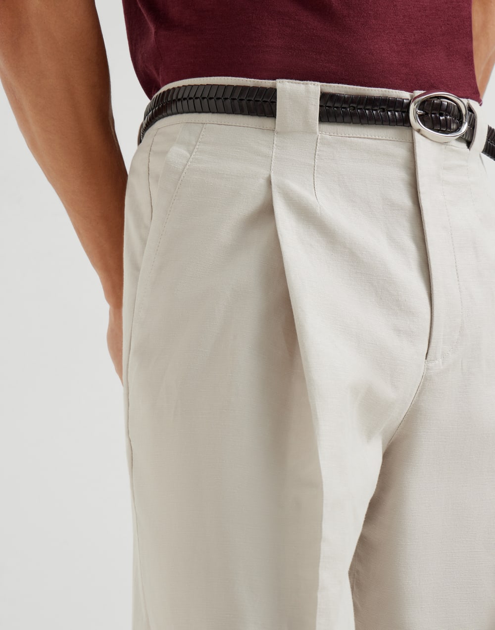 Cotton and linen trousers Yuta Man - Brunello Cucinelli