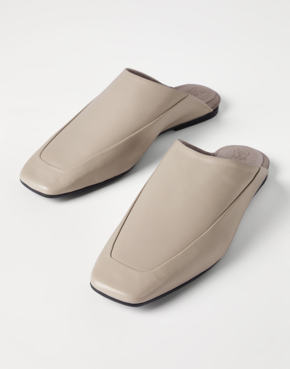 Calfskin slippers Buff Woman - Brunello Cucinelli