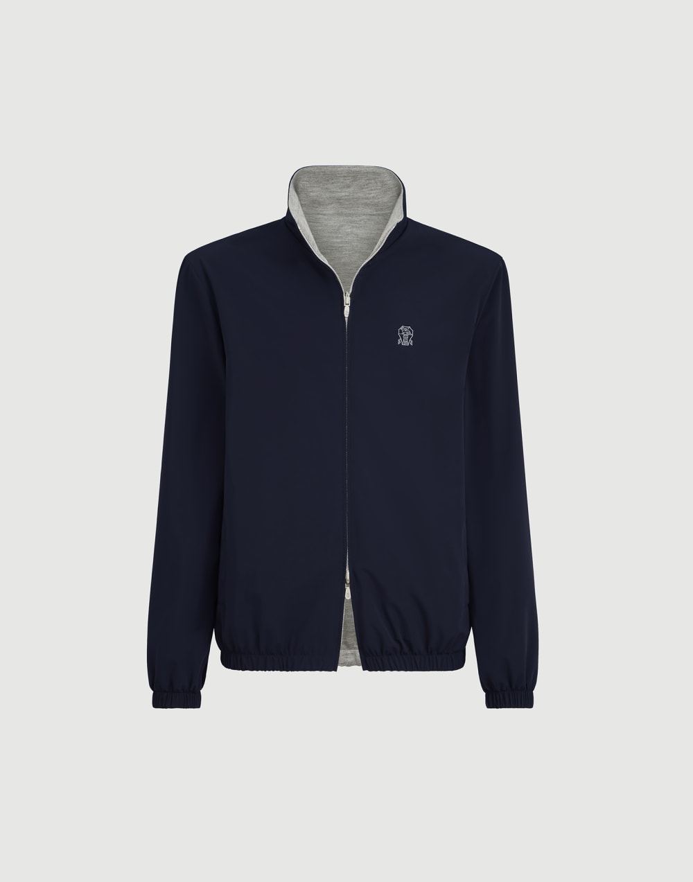 Reversible jacket Navy Blue Man - Brunello Cucinelli
